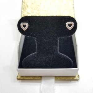 ✨SALE✨ Sterling Silver CZ Mini Heart Stud Earrings